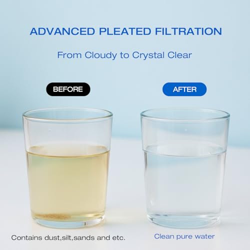 20 x 4.5 20 Micro Whole House Pleated Sediment Water Filter
