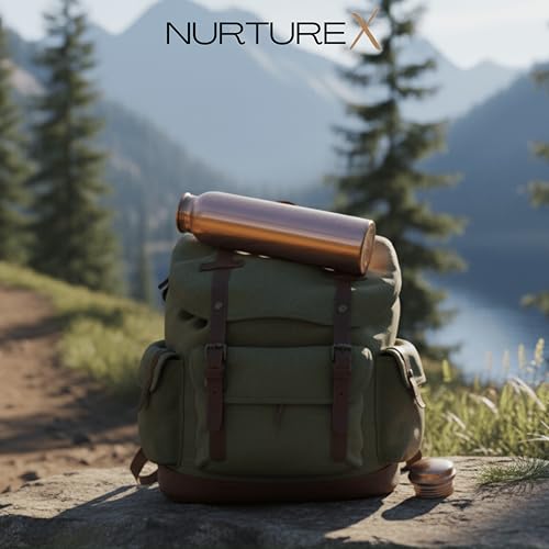 Pure Copper Water Bottle for Drinking 1 L