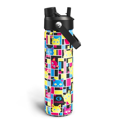 Insulated Water Bottle with Straw Stainless Steel Water Bottle