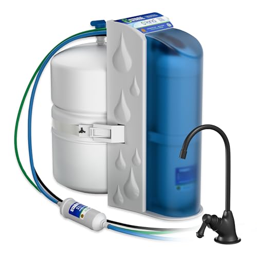Kind Water 6 Stage Reverse Osmosis Drinking Water System with Chrome Faucet
