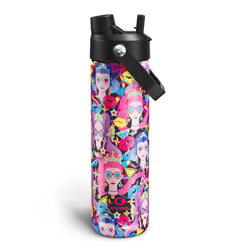 Insulated Water Bottle with Straw Stainless Steel Water Bottle