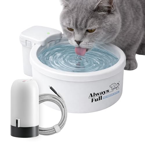 7" Self Refilling Cat Water Bowl & Bottle Pump Bundle
