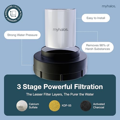 Shower Head Filter Cartridge Replacement (2 Count)