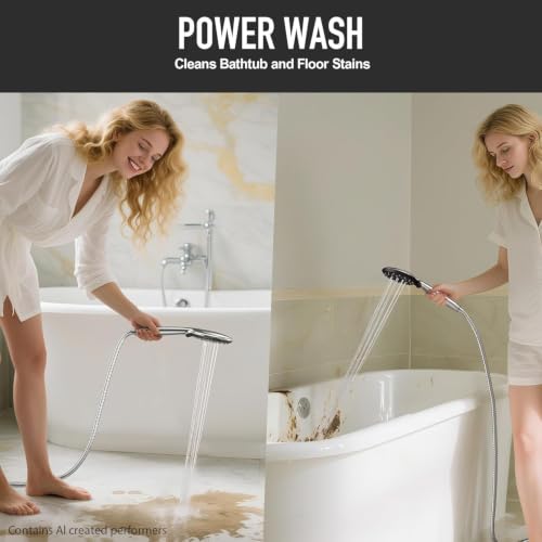 11.8“ Rain Shower Head with Handheld (2 Count)