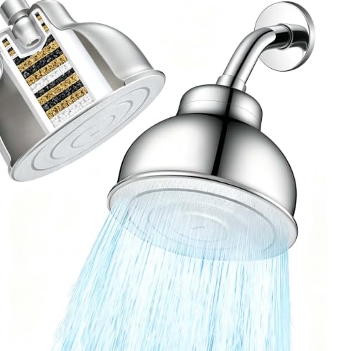 All Metal 6 Inch Filtered Shower Head