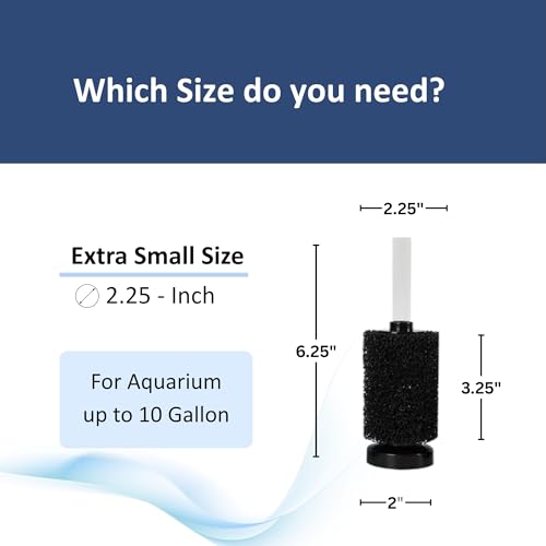 Extra Small Aquarium Sponge Filter Fish Tank Silent Filteration Breeding Fry Betta Shrimp Nano Tank Accessories Air Stone 4
