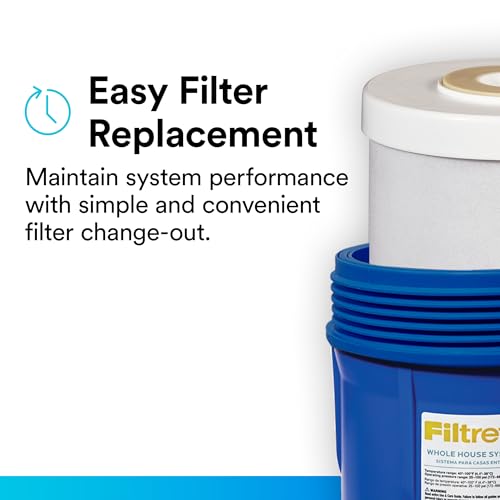 Large Capacity Granulated Activated Carbon Whole House Water Filter 4WH
