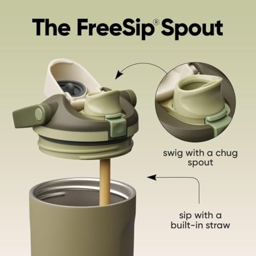 FreeSip Sway Stainless Steel Water Bottle 40 oz Off Road