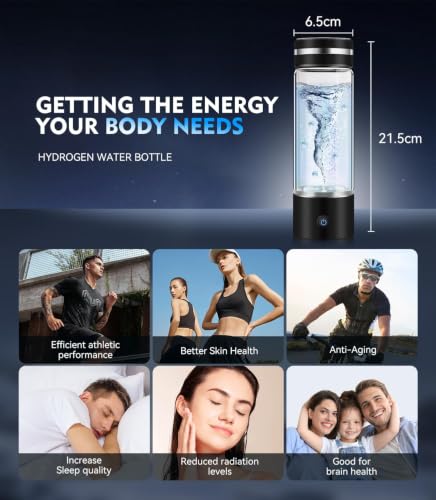 4.0 Upgrade 4000PPB High Concentration Hydrogen Water Bottle Generator【NO.1