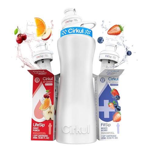 22oz White Metal Bottle with Two No Sugar