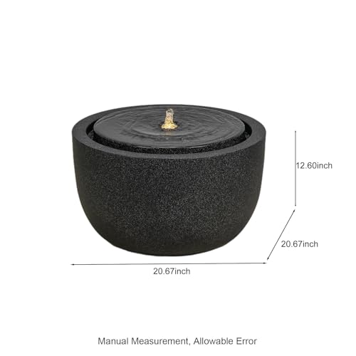 12.60” H Outdoor Water Fountain Made with Eco