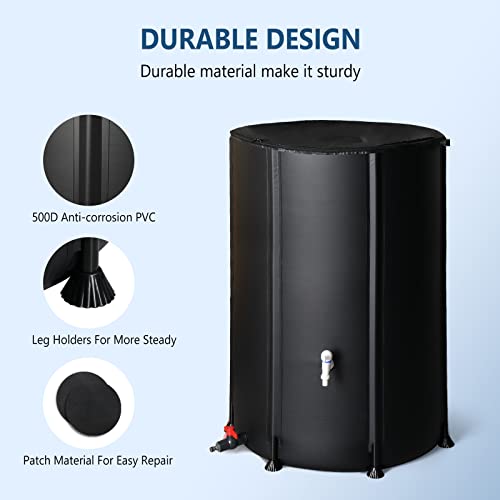 Upgraded 100 Gallon Collapsible Rain Barrel