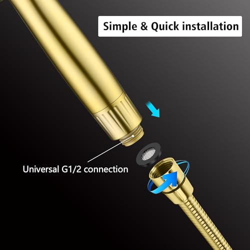 Filtered Handheld Shower Head for Hard Water