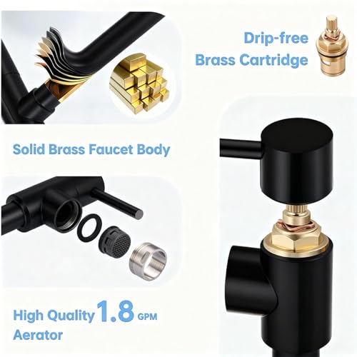 Brass Pot Filler Faucet Deck Mount