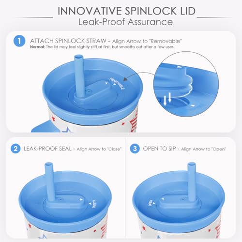 American Flag Stainless Steel Locking Lid Silicone Straw Tumbler with Handle 40oz