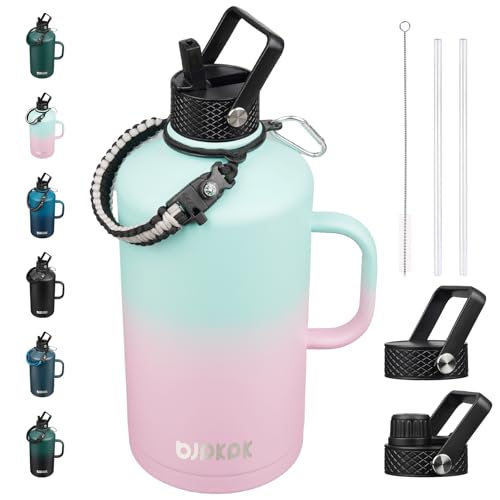 128oz Insulated Water Bottle with Straw Lid