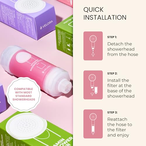 Vitamin C Shower Filter and Water Softener for Hard Water