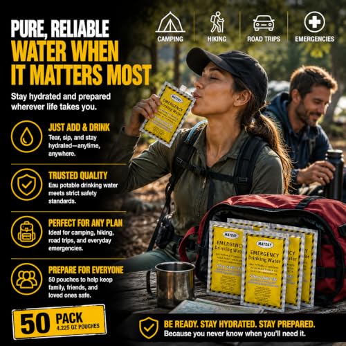 Mayday 73021 Emergency Water Packets (211.25 Fl Oz)