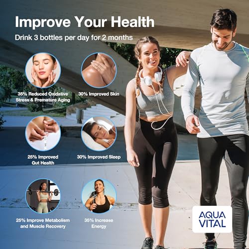 Aqua Vital Hydrogen Water Bottle 2026 Generator 16 oz SPE PEM Ionized H2