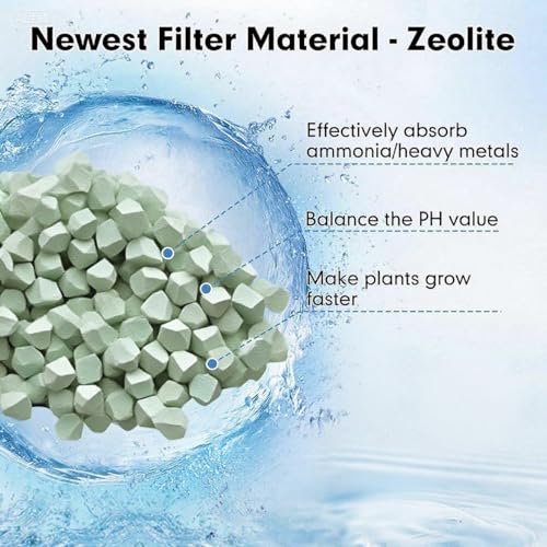 Aquarium 100 Pack Medium Filter Cartridges with Zeolite (100 Count)