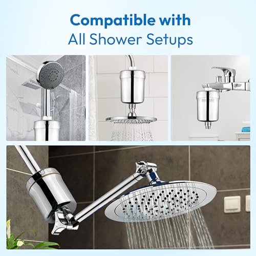20 Stage Shower & Tap Water Filter for Hard Water Removes Chlorine