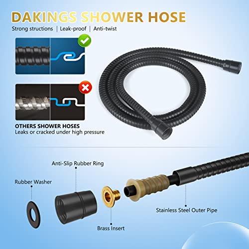 6 Spray Modes High Pressure Handheld Showerhead Set Upgraded