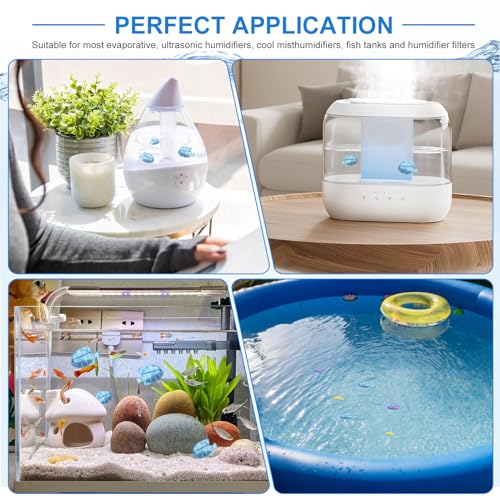 10PC Humidifier Cleaner Fish Universal Humidifier Tank Cleaner Cleaner (10 Count)