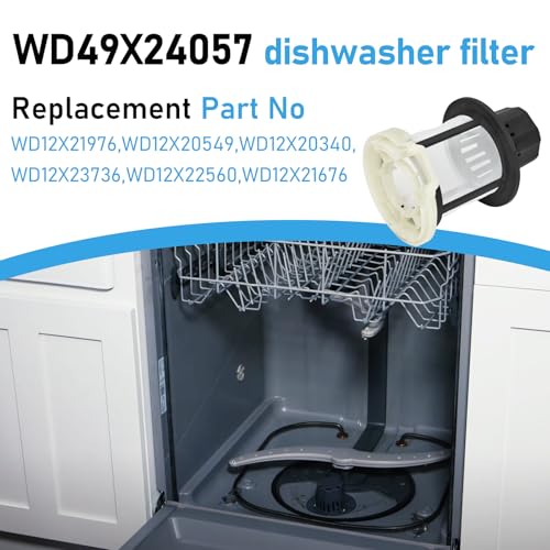 New for GE Dishwasher Ultra Fine Filter Kit WD49X24057 Replace parts WD12X10416 WD12X20107 ge profile washer dryer combo foam filter WD12X21976 WD12X22560 WD12X23736 WD12X20340 WD12X21676 WD12X20549