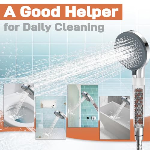 Filtered Handheld Showerhead with Shower Holder Set