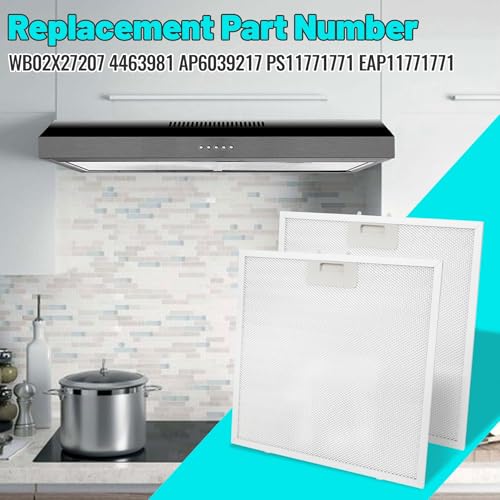 WB02X27207 Range Vent Hood Grease Filter Replacement for GE Model