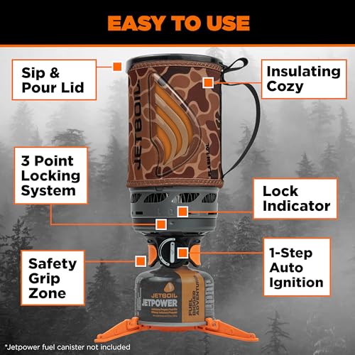 Flash 1.0L Portable Fast Boil Stove for Camping and Backpacking with 1