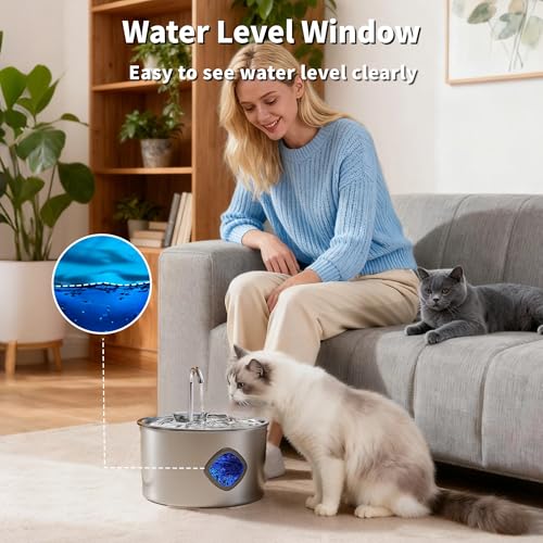 Cat Water Fountain Stainless Steel