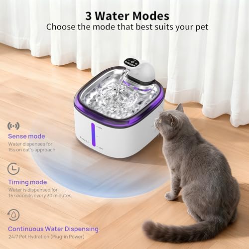 Cat Water Fountain Cordless 118oz