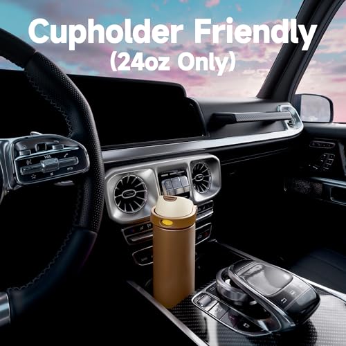 24 oz Insulated Water Bottle with Straw