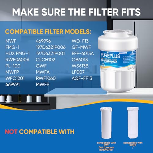 Replacement for MWF® Refrigerator Water Filters (4 Count)