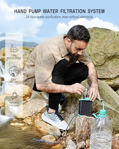 3-in-1 Water Filter System for Survival Gear & Emergency Preparedness