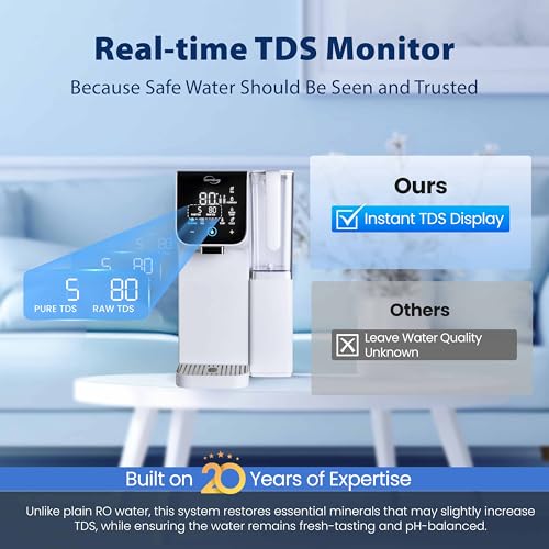 RCD100HCW Alkaline Hot & Cold Countertop Reverse Osmosis System
