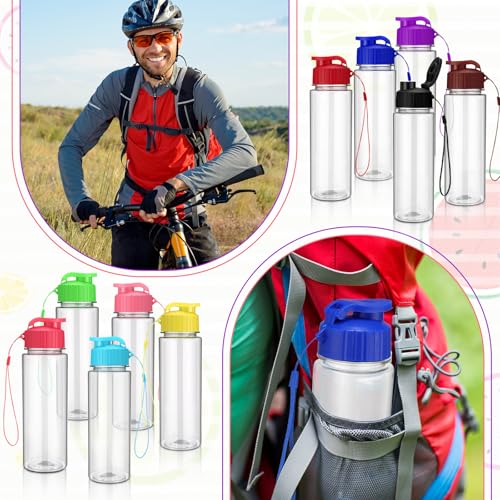 50 Pieces Reusable Plastic Water Bottles Bulk (50 Count)