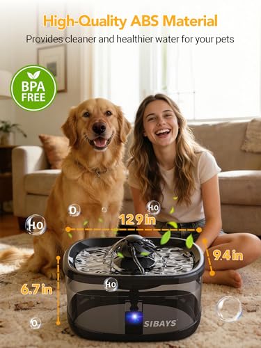 9.5L 2.5Gal Dog Water Fountain