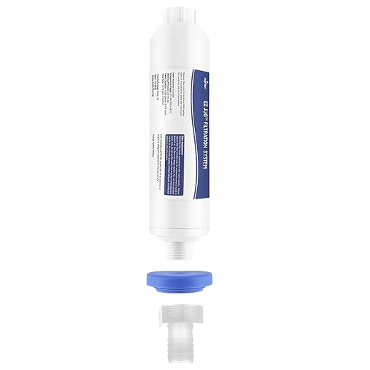 EZ Jug Water Filtration System – Certified by IAPMO R&T to NSF 53 Standards | Filter & Fill 5-Gallon Jugs from Any Garden Hose Faucet | Outdoor Faucet Compatible | Reduces Chlorine, Lead, Cysts & VOCs
