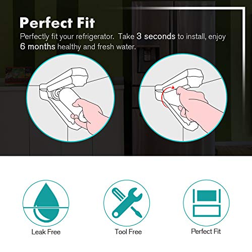 PLUS NSF ANSI 53 Certified UKF8001 Refrigerator Water Filter