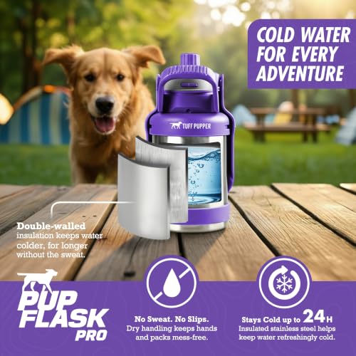 PupFlask Pro Portable Insulated Dog Water Bottle (50 Fl Oz)