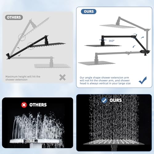 Metal Rain Filtered Shower Head with Handheld