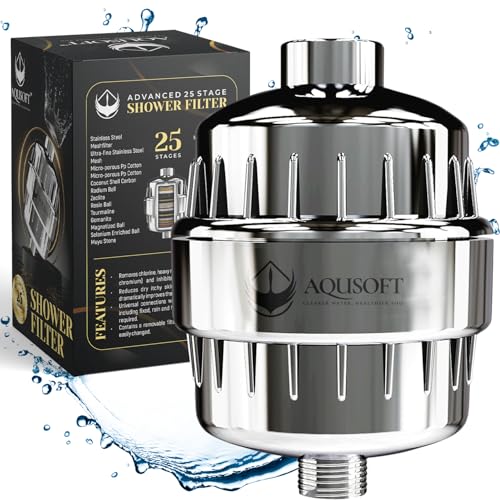 AQUSOFT 25 Stage Advanced Water Filter for Shower Head