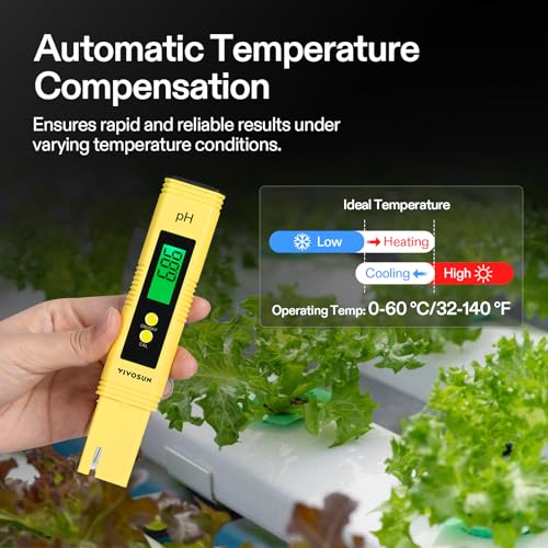 Digital pH Meter 0.01 Accuracy Pen Tester for Water Hydroponics
