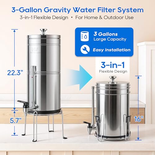 Gravity Fed Water Filter System