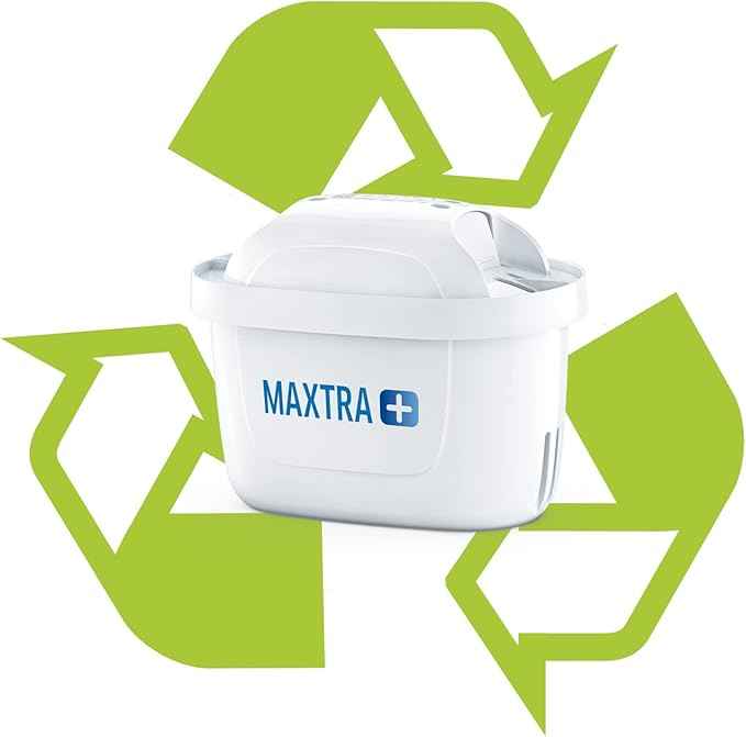 BRITA MAXTRA+ replacement water filter cartridges, compatible with all BRITA jugs -reduce chlorine, limescale and impurities for great taste - 6 Count (Pack of 1)