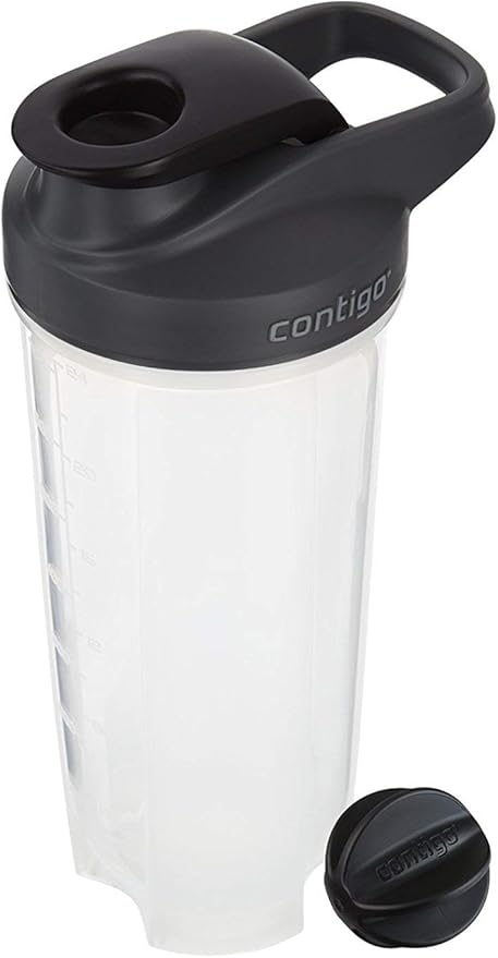 Contigo - 70290 Contigo Shake & Go Fit Snap Lid Shaker Bottle, 28 oz, Black