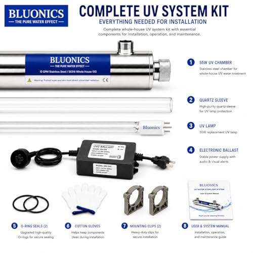 Whole House UV Water Filter System 12 GPM