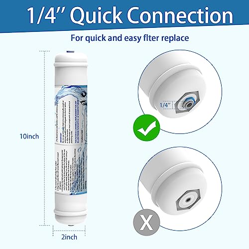 Inline Activated Carbon Water Filter (2 Count)